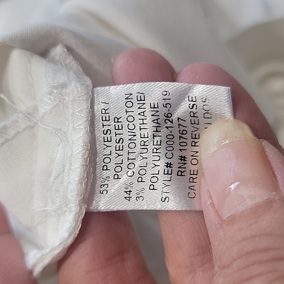 Alice + Olivia Size 0 White Boot Cut / Flared Leg Trousers, Exc. Used Cond. - Picture 9 of 13